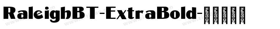 RaleighBT-ExtraBold字体转换