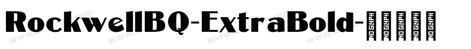 RockwellBQ-ExtraBold字体转换
