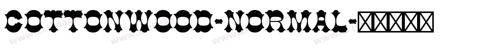 Cottonwood-Normal字体转换