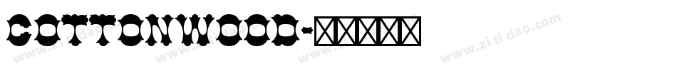 Cottonwood字体转换