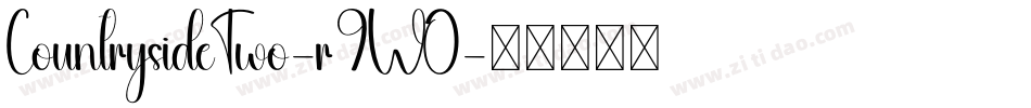 CountrysideTwo-r9WO字体转换