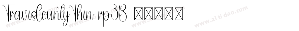 TravisCountyThin-rp3B字体转换