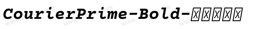 CourierPrime-Bold字体转换