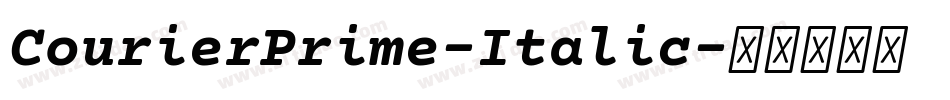 CourierPrime-Italic字体转换