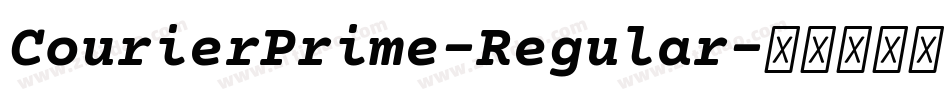 CourierPrime-Regular字体转换