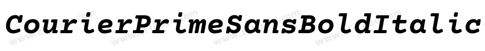 CourierPrimeSansBoldItalic-M0xe字体转换