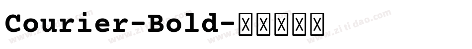 Courier-Bold字体转换