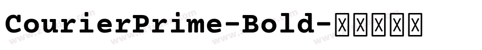 CourierPrime-Bold字体转换