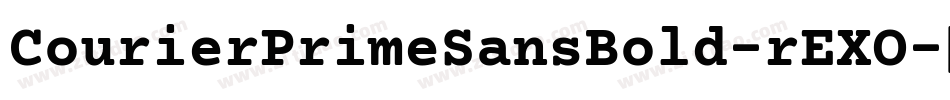 CourierPrimeSansBold-rEXO字体转换