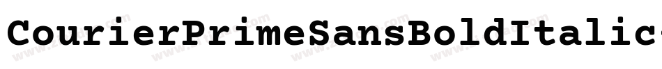 CourierPrimeSansBoldItalic-M0xe字体转换