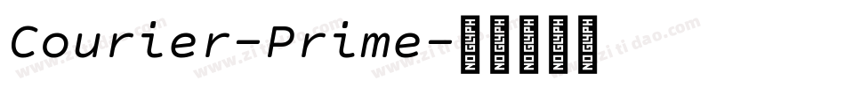 Courier-Prime字体转换