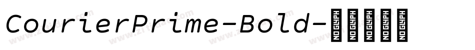 CourierPrime-Bold字体转换