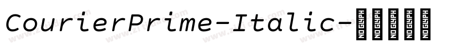 CourierPrime-Italic字体转换