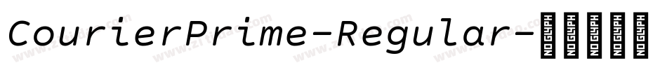 CourierPrime-Regular字体转换