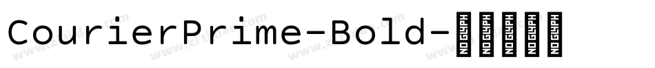 CourierPrime-Bold字体转换