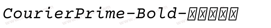 CourierPrime-Bold字体转换