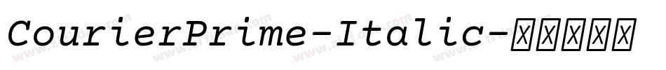 CourierPrime-Italic字体转换