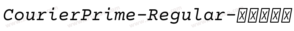 CourierPrime-Regular字体转换