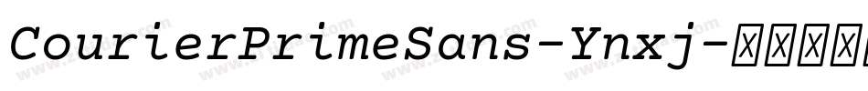 CourierPrimeSans-Ynxj字体转换