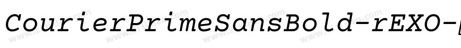 CourierPrimeSansBold-rEXO字体转换