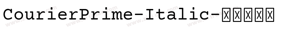 CourierPrime-Italic字体转换