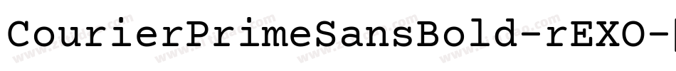 CourierPrimeSansBold-rEXO字体转换