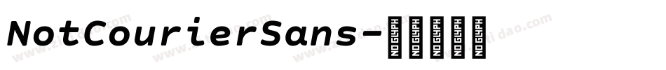 NotCourierSans字体转换