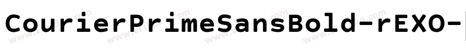 CourierPrimeSansBold-rEXO字体转换