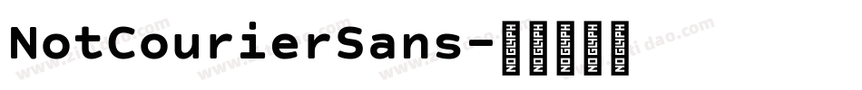 NotCourierSans字体转换