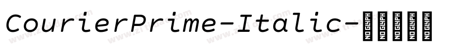 CourierPrime-Italic字体转换