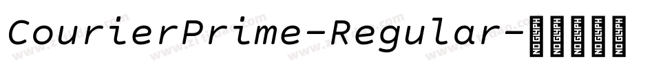 CourierPrime-Regular字体转换