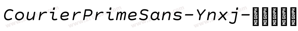 CourierPrimeSans-Ynxj字体转换