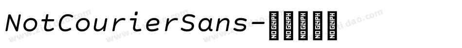 NotCourierSans字体转换