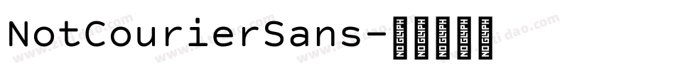 NotCourierSans字体转换
