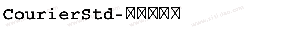 CourierStd字体转换