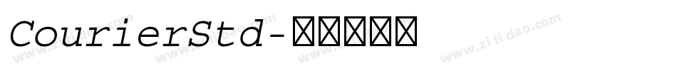 CourierStd字体转换
