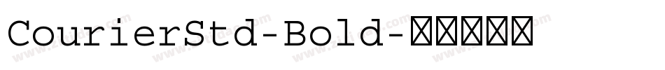 CourierStd-Bold字体转换