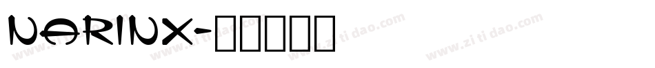 narinx字体转换