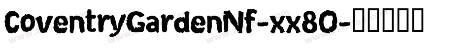 CoventryGardenNf-xx8O字体转换