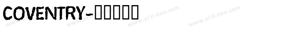 COVENTRY字体转换