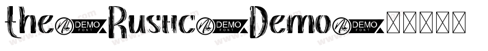 The-Rustic-Demo字体转换