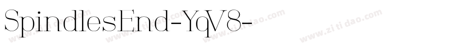 SpindlesEnd-YqV8字体转换