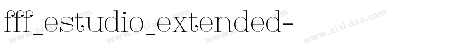 fff_estudio_extended字体转换
