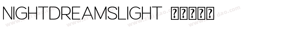 NightDreamsLight字体转换