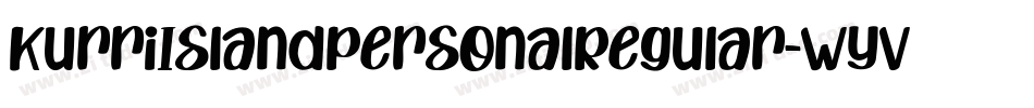 KurriIslandPersonalRegular-WyVaV字体转换
