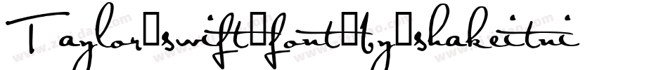 Taylor_swift_font_by_shakeitnicholas字体转换