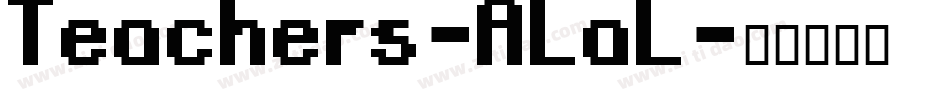 Teachers-ALaL字体转换