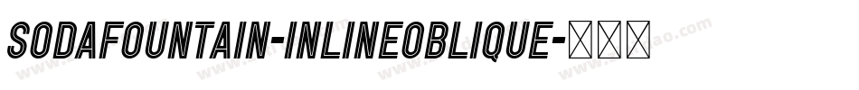 SodaFountain-InlineOblique字体转换