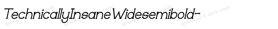 TechnicallyInsaneWidesemibold-EJEW字体转换 TechnicallyInsaneWidesemibold-EJEW字体转换
