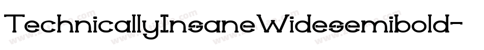 TechnicallyInsaneWidesemibold-EJEW字体转换 TechnicallyInsaneWidesemibold-EJEW字体转换